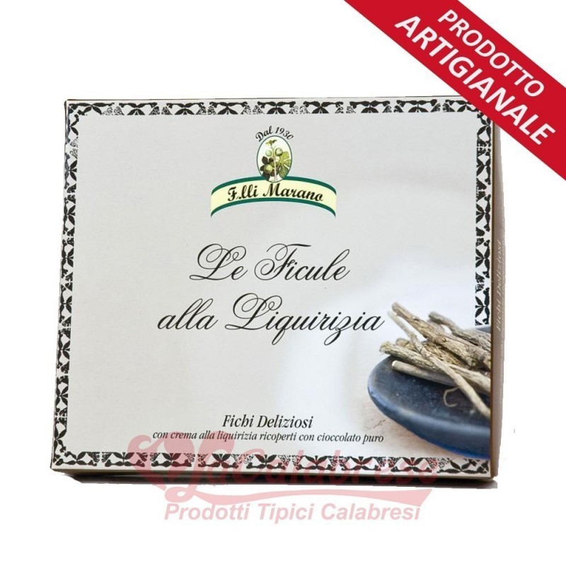 The Ficule with cream covered Licorice ciocc. pure white Marano Gr 250