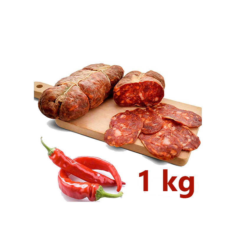 Soppressata Calabrese artisanale assaisonnée 1 kg