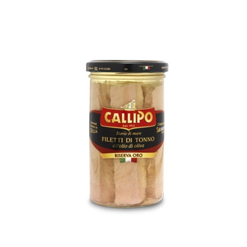 Tonno all'olio d'oliva "Callipo" Riserva Oro Gr.250