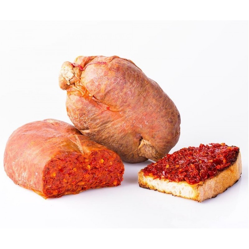 Nduja calabrais d'origine de la plus haute qualité 1 kg