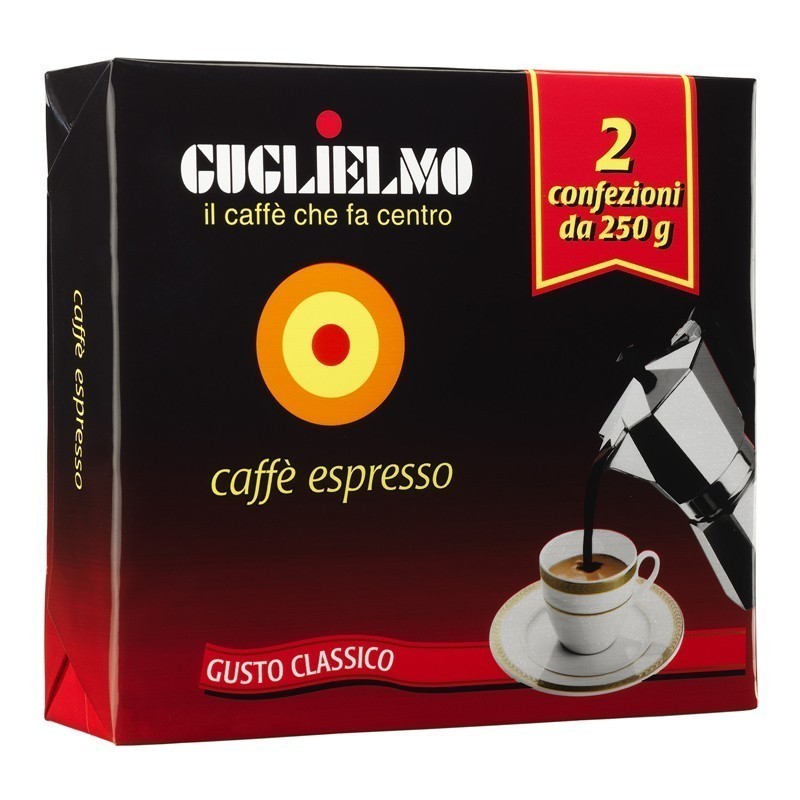 Café Guglielmo biback espresso classique moulu Gr 250 X 2