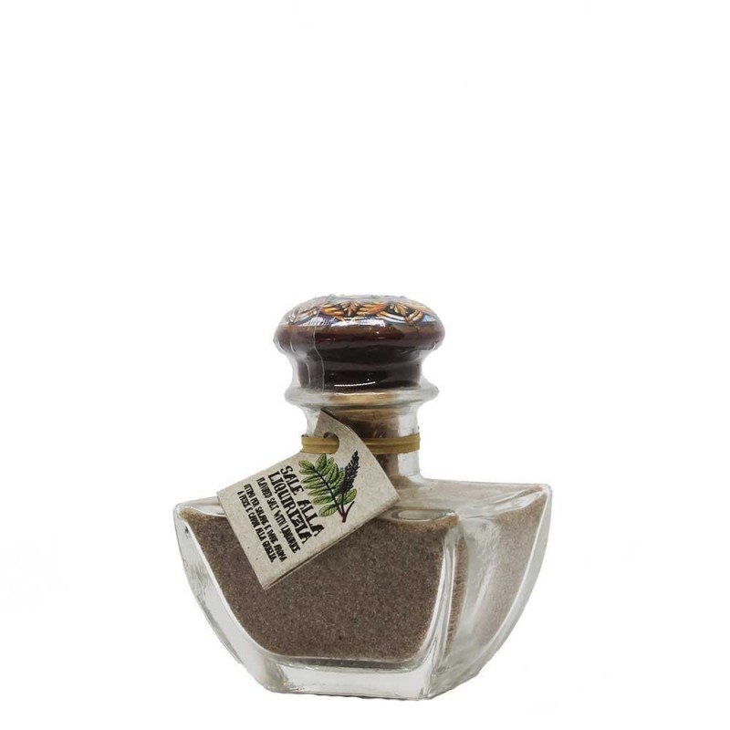 Sel aromatisé à la réglisse en pot verre et céramique 100 gr