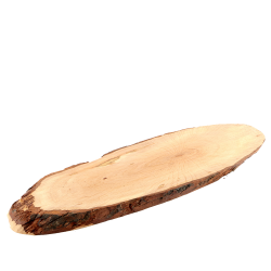 Planche à découper ovale en écorce de 45 cm