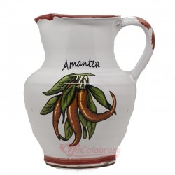 Handcrafted ceramic pitcher "Amantea" line