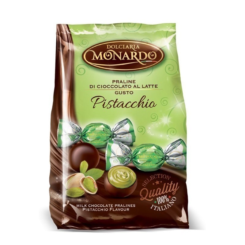 Praline di cioccolato al pistacchio