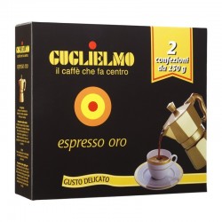Caffè Guglielmo macinato espresso oro bipack 250 x 2