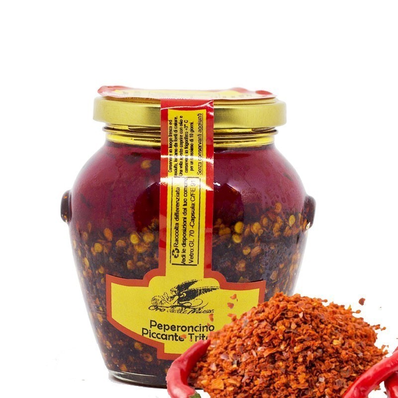 Gehackte Paprika aus Kalabrien in Öl