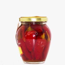 Ganze kalabrische Paprika in Öl