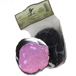 Handwerklich hergestellte kalabrische Mortadella von schwarzen Aspromonte-Schweinen 500/600 g