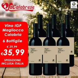 6 Bouteilles de vin rouge Magliocco Igp Calabre
