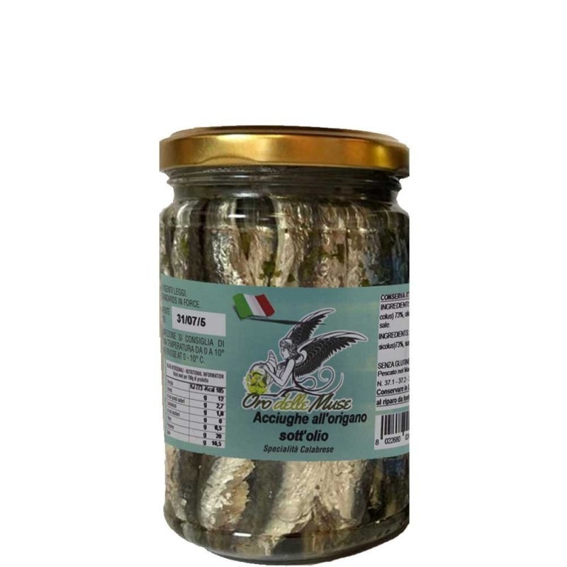 Sardellen-Oregano in Sonnenblumenöl