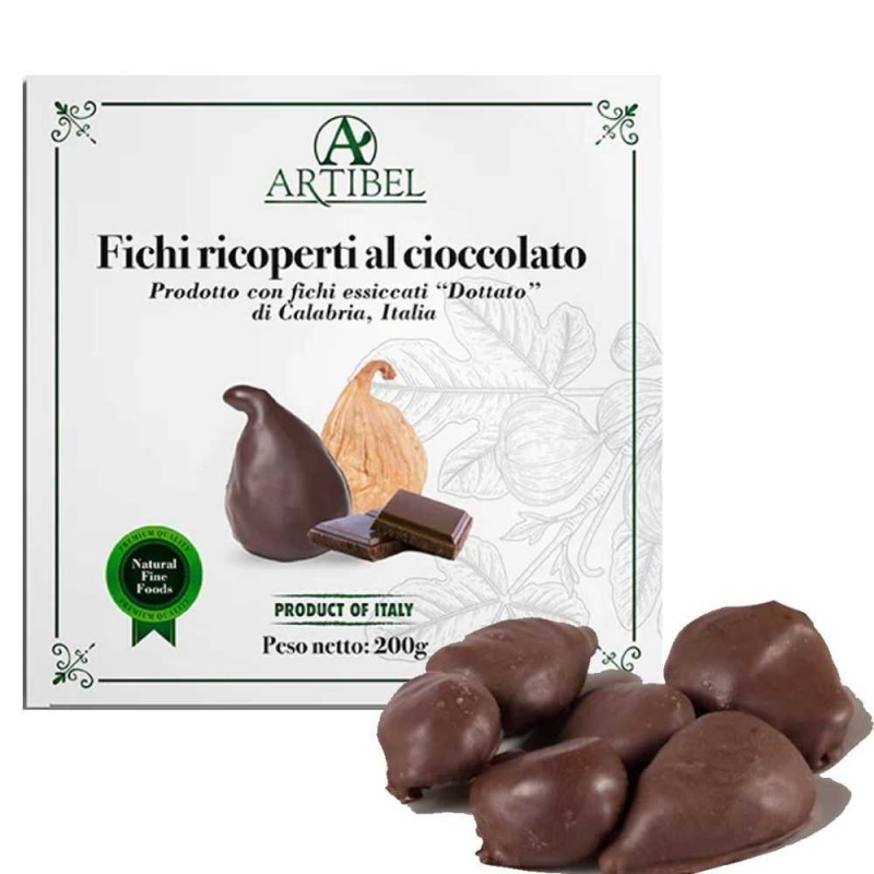 Figues séchées Dottato enrobées de chocolat noir