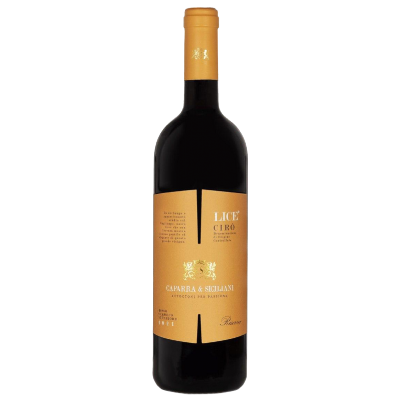 Poux du vin rouge Gaglioppo Caparra & Siciliani