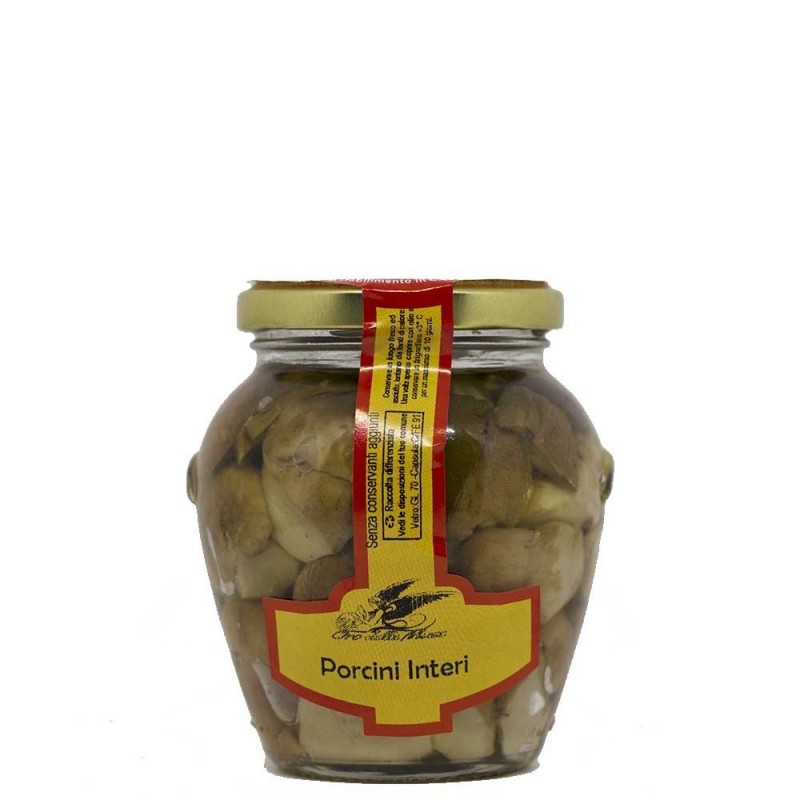 Funghi porcini interi  in olio di oliva Gr 290
