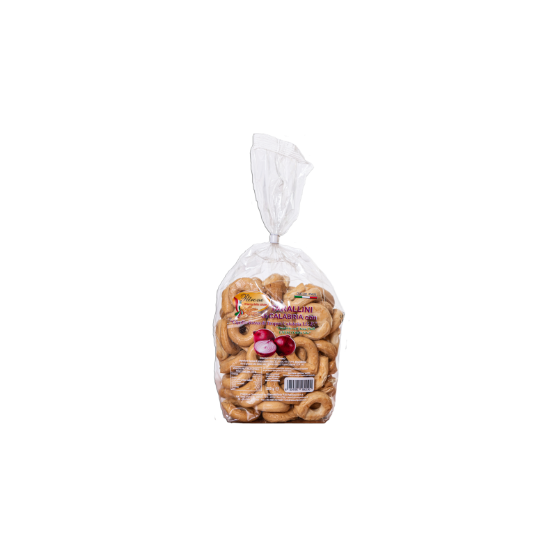 Kalabrische Tarallini mit „Roten Zwiebeln aus Tropea Calabria g.g.A.“