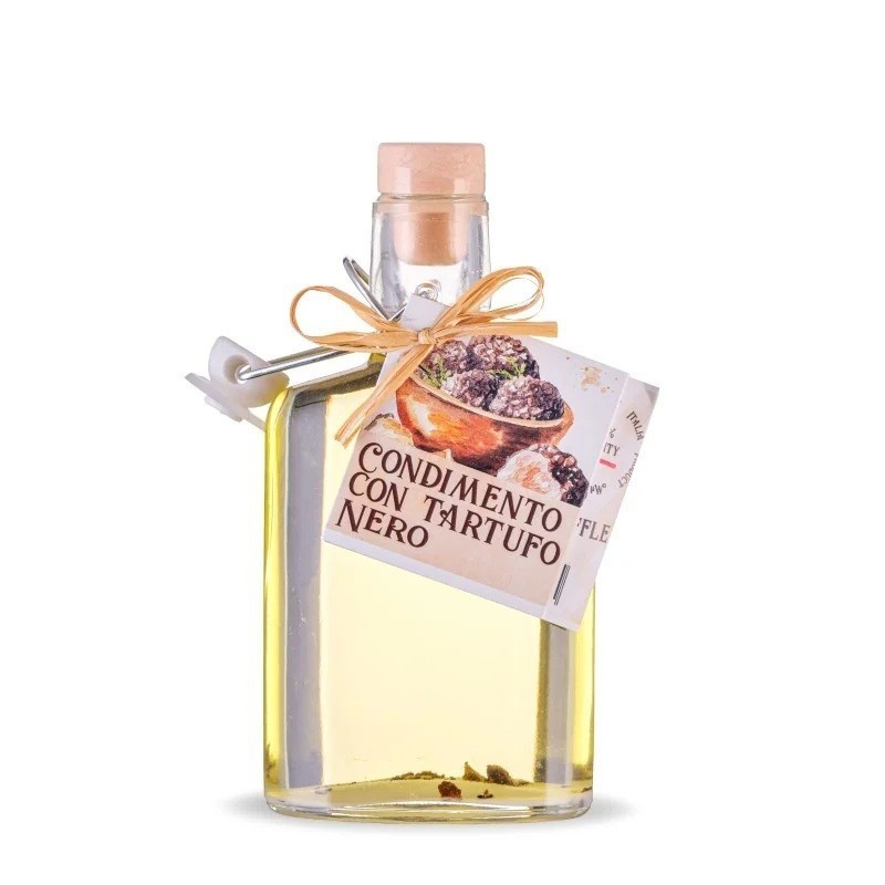 Olio aromatizzato con tartufo nero condimento ml 250