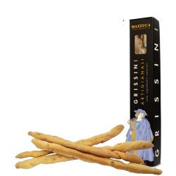 Klassische, handgemachte Grissini mit Mazzuca-Olivenöl