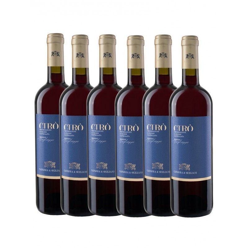 6 X Klassischer Rotwein D.O.C. Caparra & Siciliani Cl 75