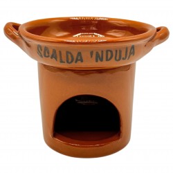 Scalda 'nduja scaldanduja in terracotta medio