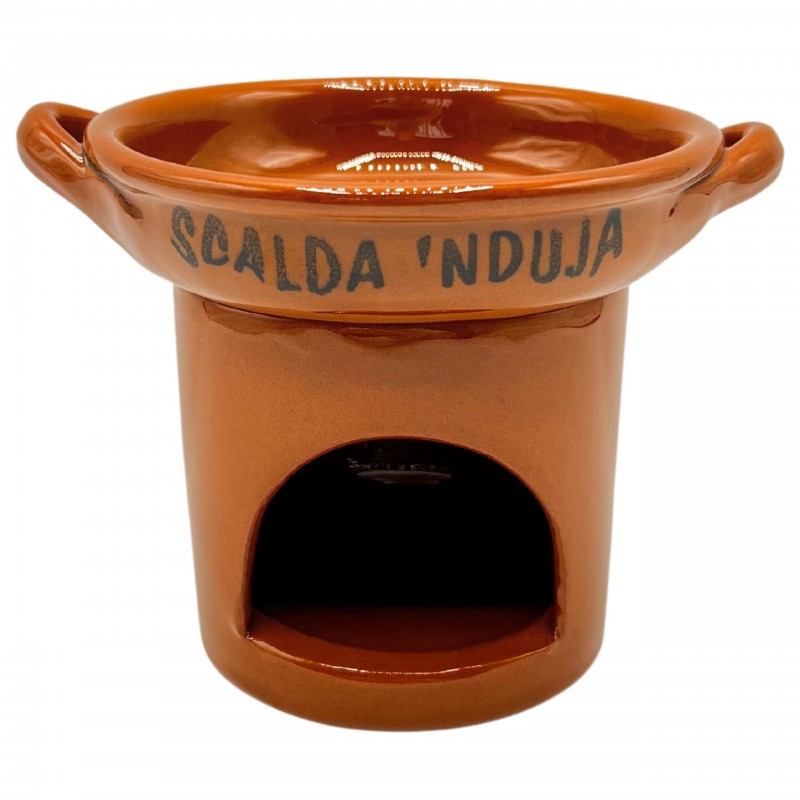 Scalda 'nduja scaldanduja in terracotta medium