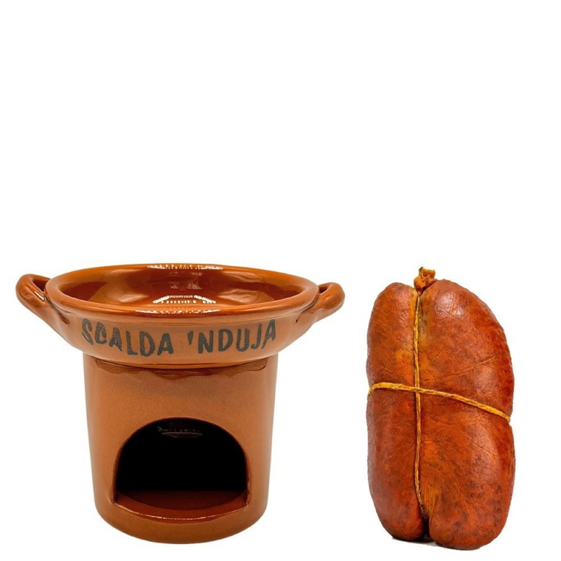 Würziger kalabrischer Streichkäse 'Nduja 450g + 'Nduja-Wärmer