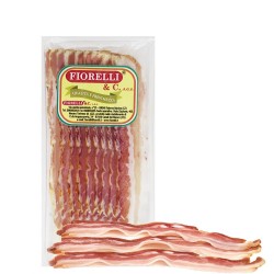 60 g in Scheiben geschnittener, würziger Pancetta aus Kalabresen