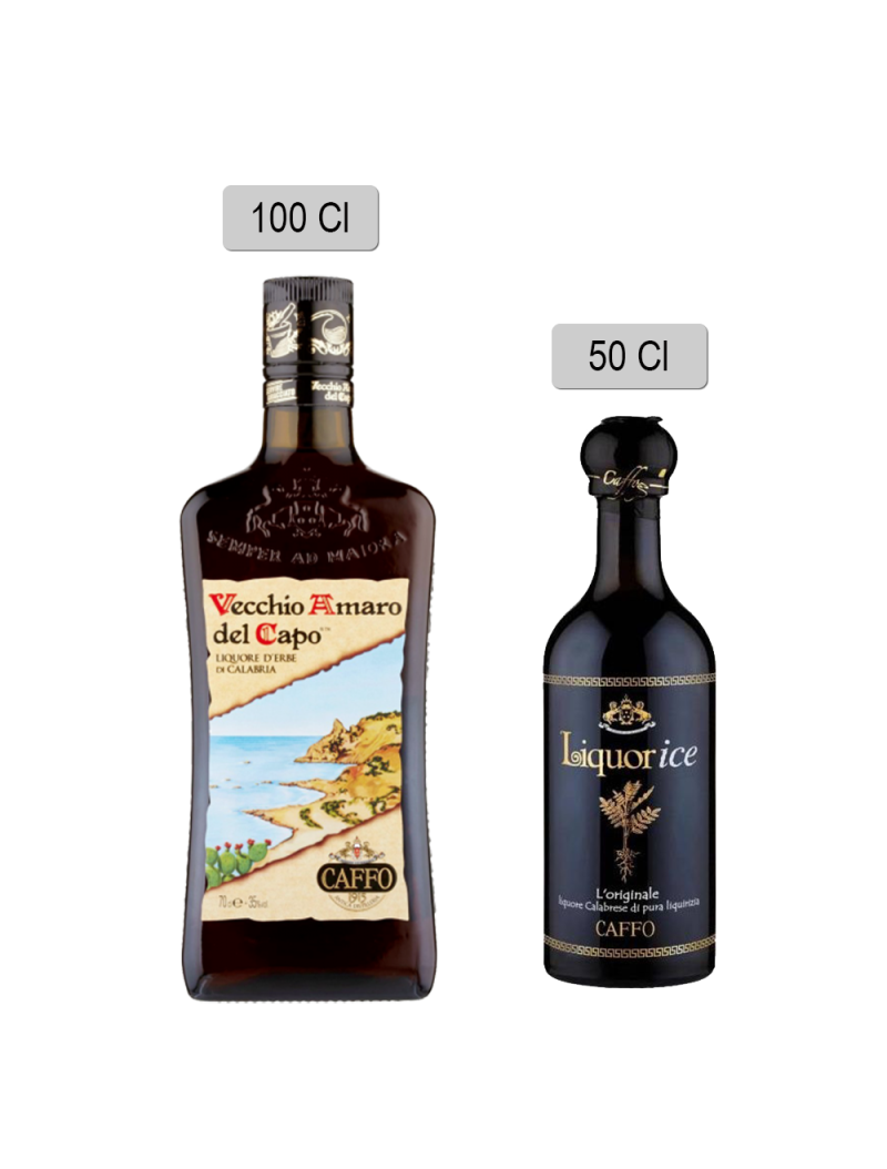 Vecchio Amaro del Capo 100 Cl + Liquirizia Liquorice 50 Cl Caffo PROMO