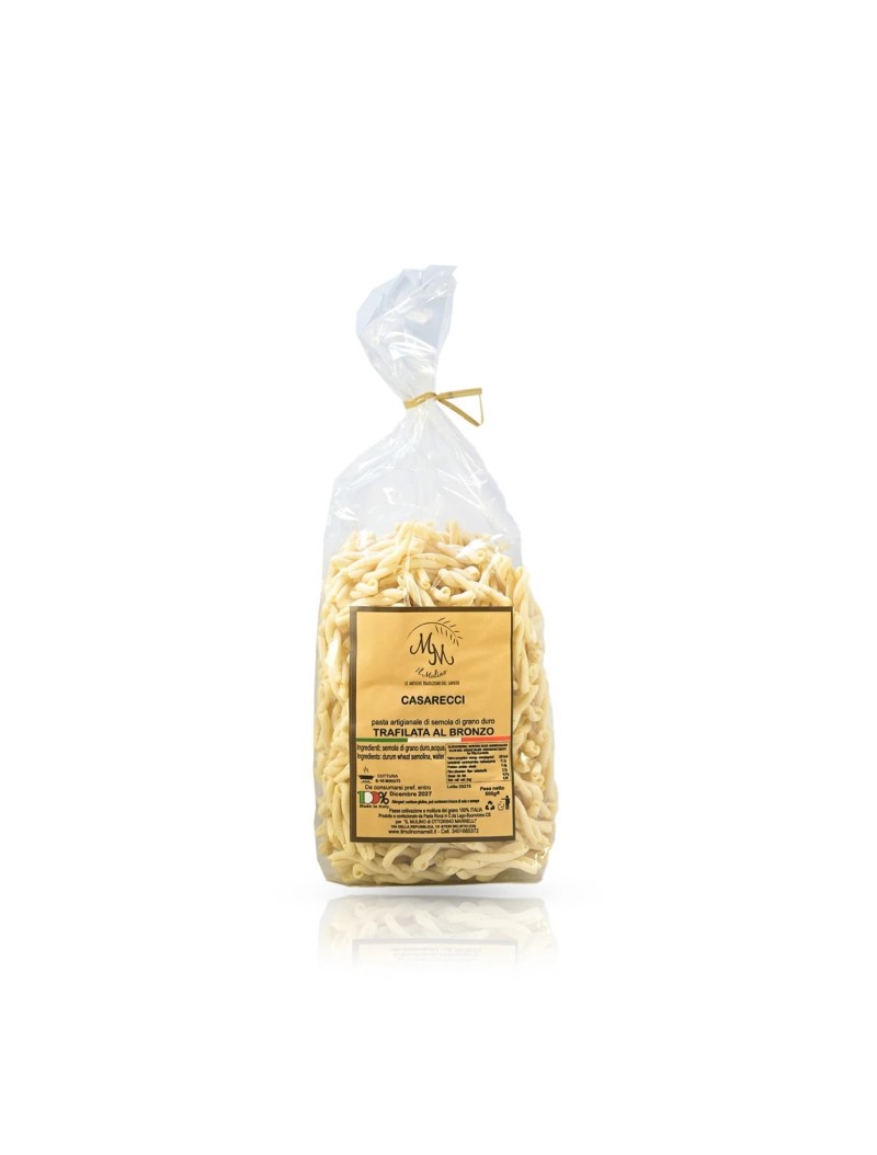 Casarecci   – Handgemachte, in Bronzeformen gezogene Pasta aus der Marrelli-Mühle, 500 g