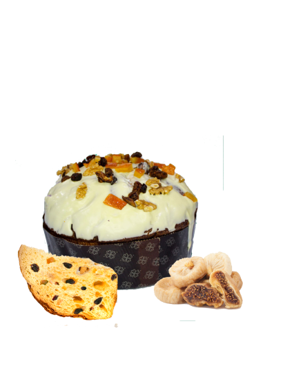 Pacioccone artisan panettone with figs, walnuts and chocolate