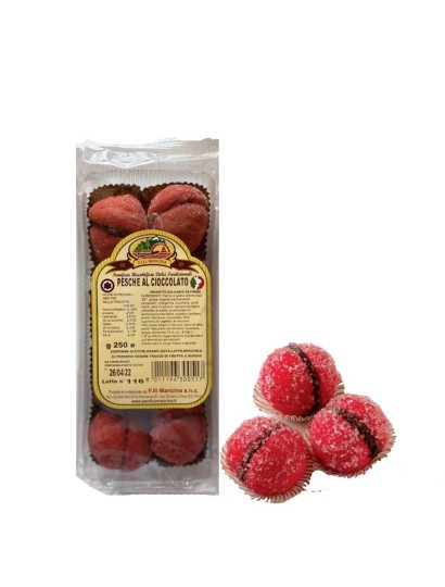 Pesche al cioccolato artigianali Calabresi gr 250