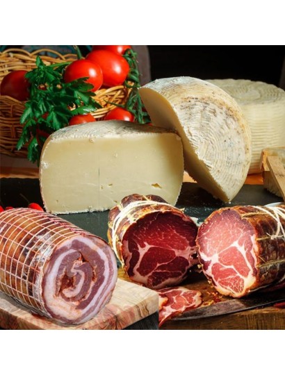 Box del Calabrese ORIGINAL pancetta arrotolata + capocollo + pecorino semi stagionato 1,5 kg